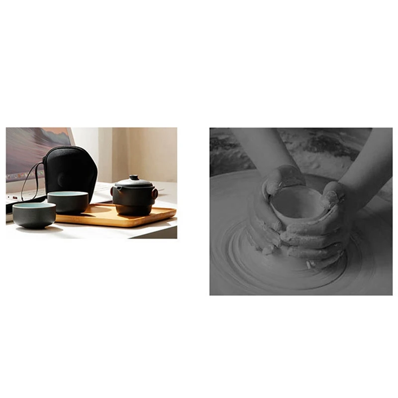 2X керамическая чаша в японском стиле ручная работа портативный дорожный офисный