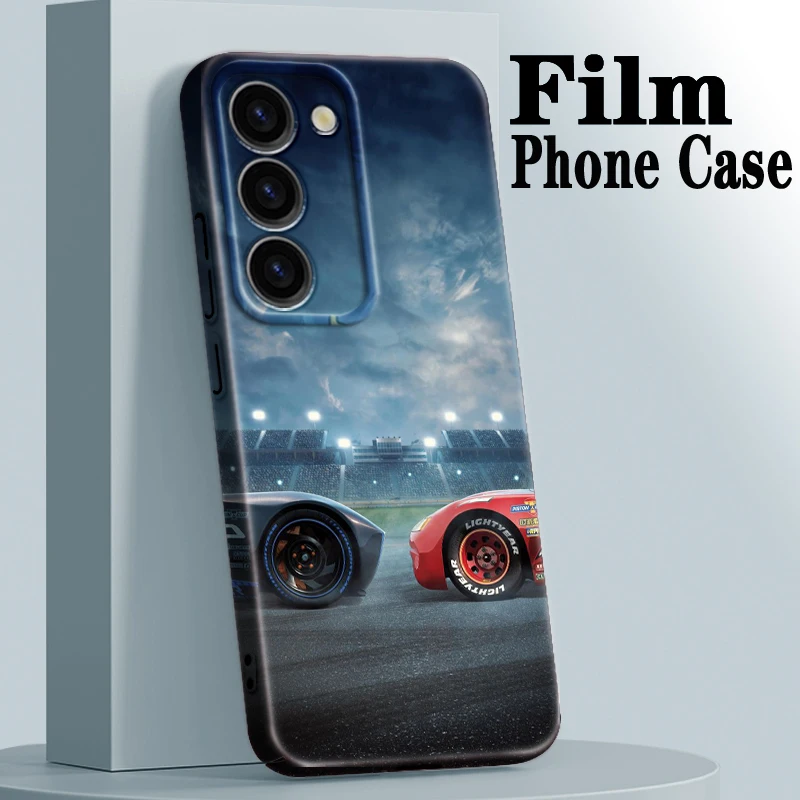 Lightning McQueen Cars Phone Case For Samsung Galaxy S23 S22 Pro Plus Ultra 4G 5G A03 Feilin Funda Coque Film Hard Cover