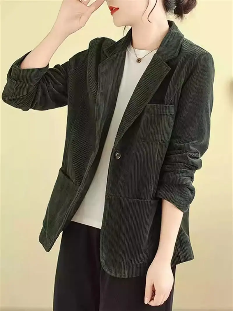 Новинка весна-осень женская мода женский костюм пальто 2024 популярный свободный и