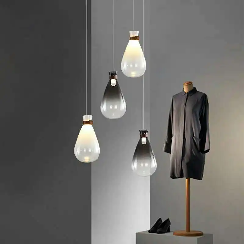

Nordic Led, подвесной светильник, современная стеклянная Подвесная лампа для столовой, спальни, бара, Декор, Домашний Светильник, подвесные свет...