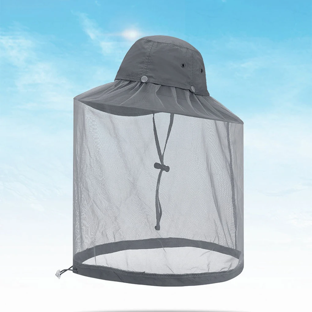 

Нейлоновая репеллентная рыболовная шляпа от комаров, Панама для защиты от солнца, дышащая Регулируемая Удобная уличная защита для шеи