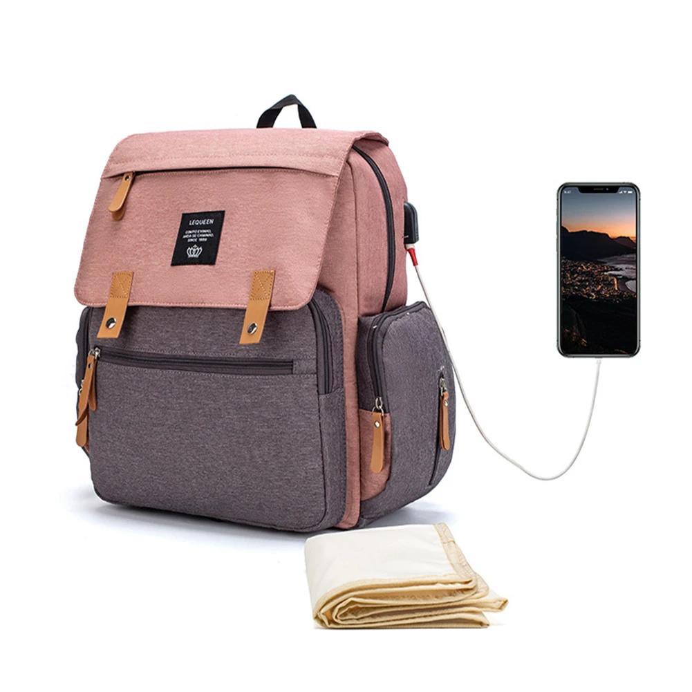

Mommy Baby Diaper Bag Multifunctional Folding Travel Outing Backpack Large Capacity Nappy Maternity Care Pregnant Women Nursing