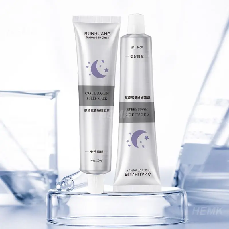 

Korea Collagen Cosmetic Sleeping Mask All Night Hydrating Sleep Mask Wash Free Repair Purifies skin Facial Cream TSLM2