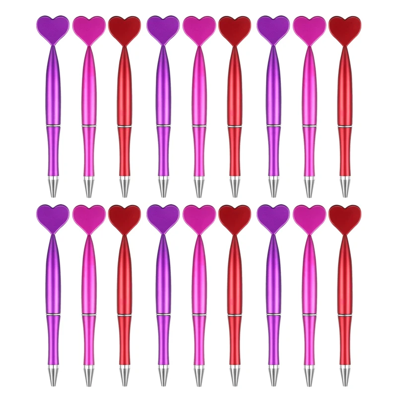 

Valentine's Day Heart Shape Pens Black Gel Ink Rollerball Pens For Office School Supplies Valentines Birthday Presents
