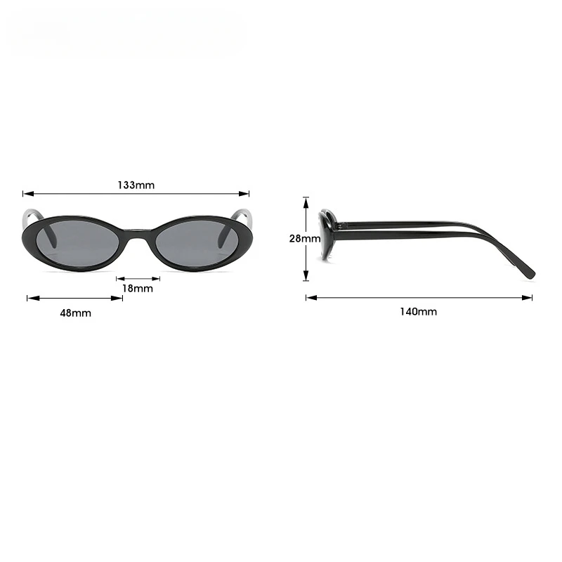 Очки солнцезащитные женские Овальные с леопардовым принтом в стиле ретро