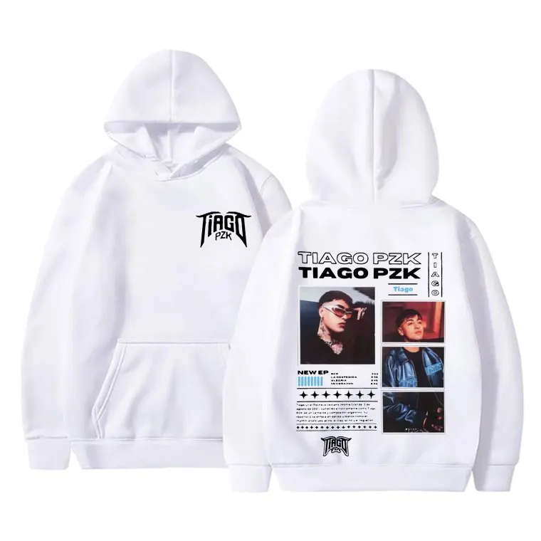 Rapper Tiago Pzk Graphic Hoodie Men Women Clothing Fashion Hip Hop Sweatshirt Men's Fleece Cotton Oversized Hoodies Streetwear