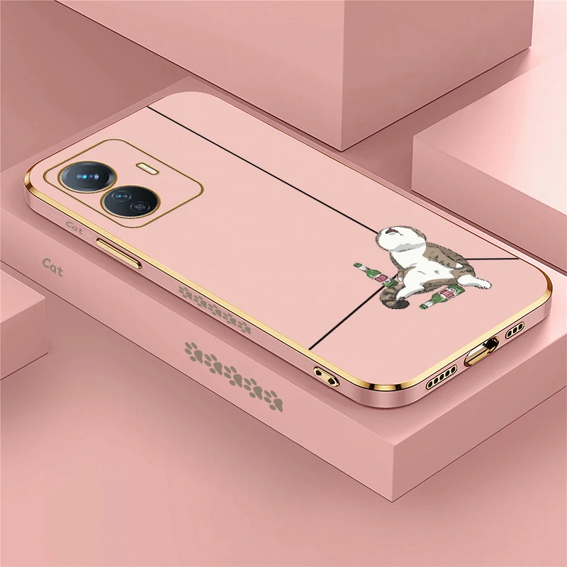 Чехол Cat для Vivo IQOO U5X Neo U1X Z9 Z9X мягкий силиконовый противоударный чехол Z5i Z3 Z3i Z3X Z1i Z1X