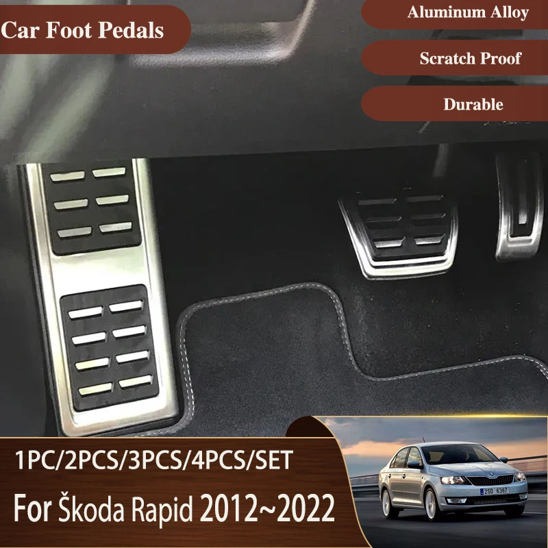 Автомобильная педаль подходит для Skoda Rapid VW Volkswagen Polo NH 2012 ~ 2022 Металлические педали