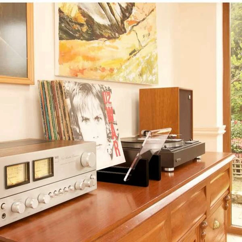 

Новый держатель для виниловых записей, органайзер из массива дерева, Стильная современная Портативная подставка для записей