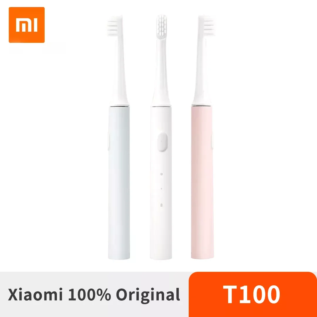 

2021 Orignal Xiaomi Mijia Sonic Electric Toothbrush Mi T100 Tooth Brush USB Rechargeable IPX7 Waterproof Travel Home Fast Ship