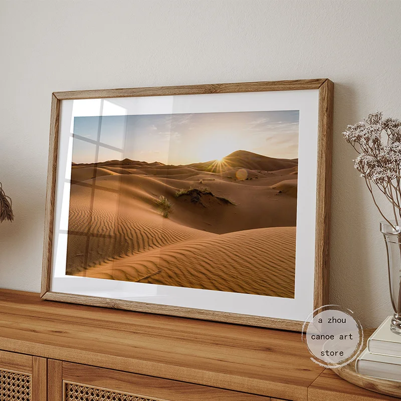 Марокканская фотография пейзаж пустынный песок дюны верблюд архстиль