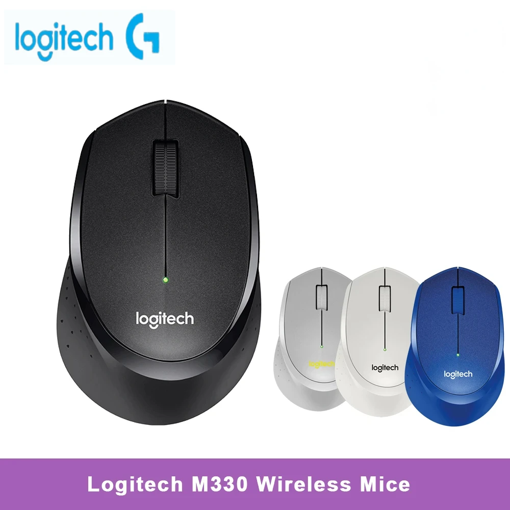Logitech M330 Light Sound Wireless Mouse Laptop and Desktop Computer Universal Light Sound Mouse Gaming Mouse Laptop Accessories