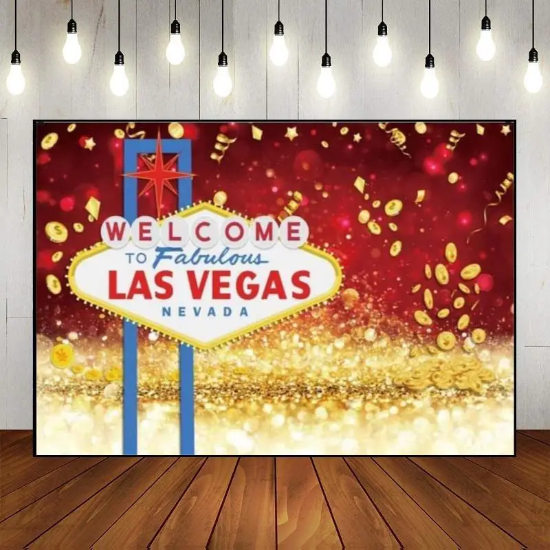 Фон для фотосъемки вечерние настенный баннер с днем рождения казино ночь на