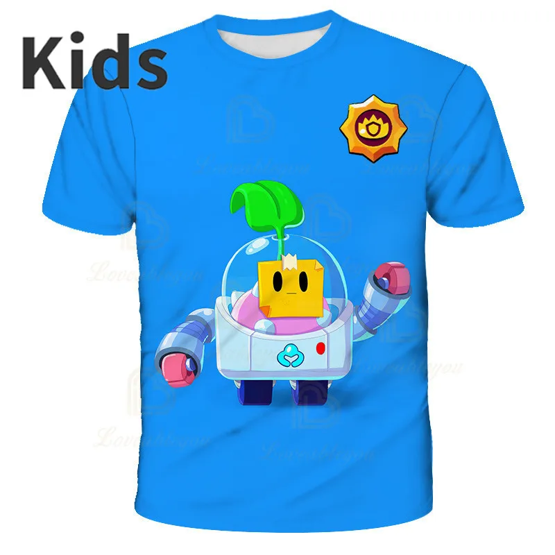 

Summer Stars T-shirt Star Power Photosynthesis Sprout Default Bravo Tees Kids 3d Boys Girls Short Sleeve T Shirts Baby Clothes