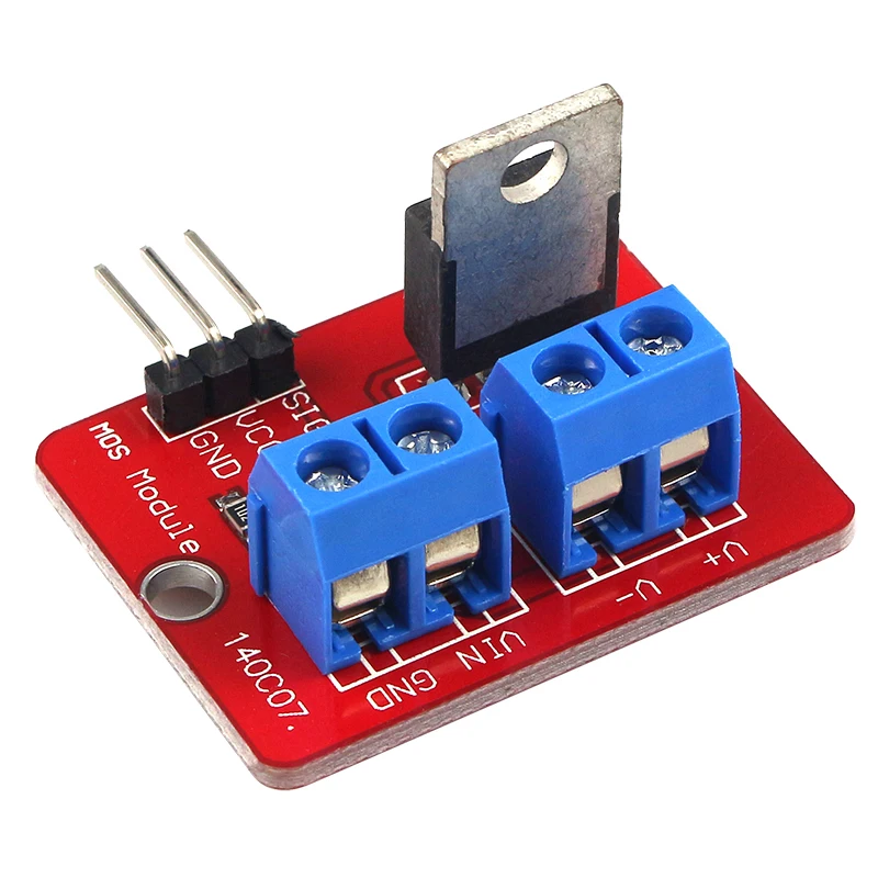Фото 0-24 В верхняя кнопка Mosfet IRF520 модуль драйвера MOS для Arduino MCU ARM Raspberry pi №3