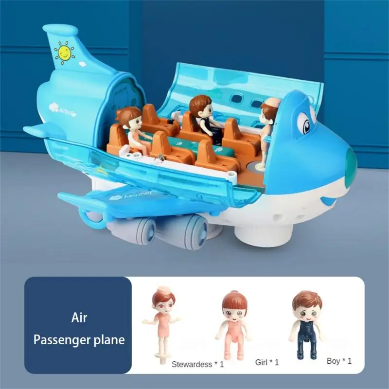 

Electronic Toy Airliner Model Universal Driving Plastic Material Kids Toys Brain Game Colorful Package Exquisite Doll