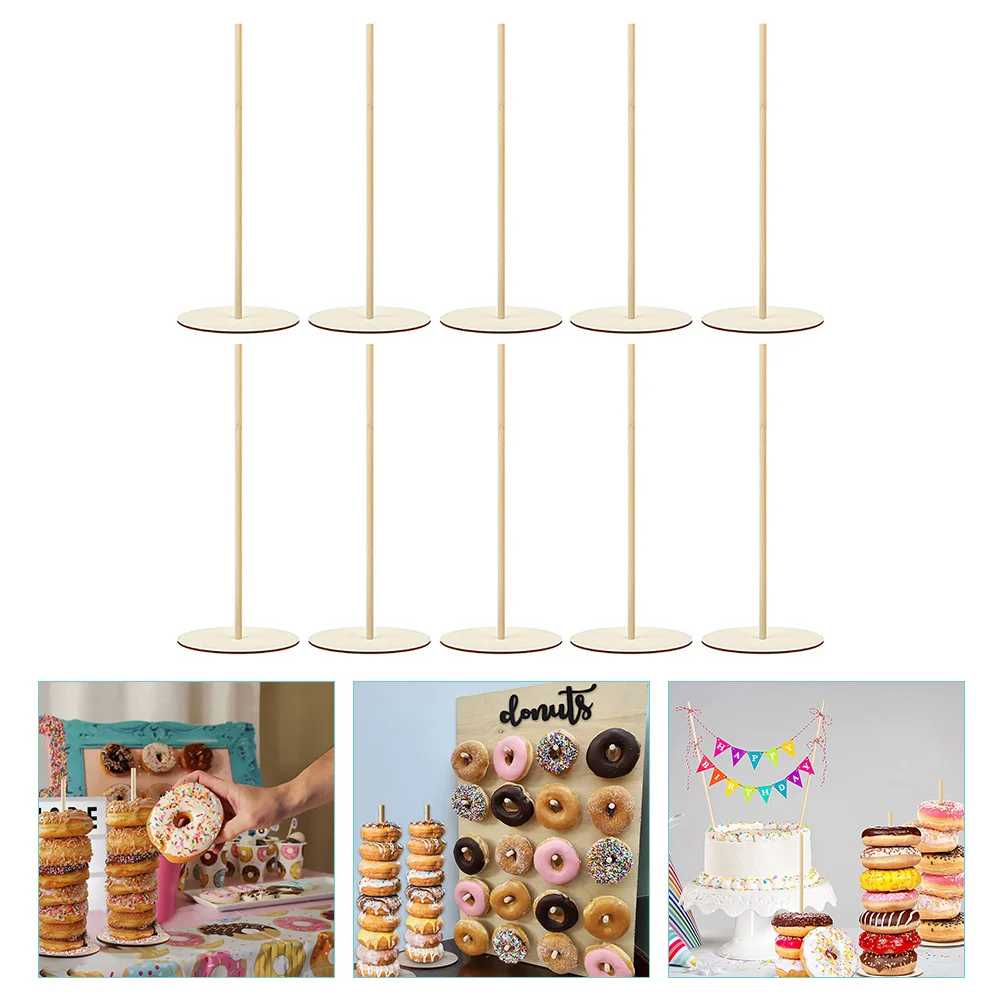 

Stand Donut Holder Display Wedding Doughnut Board Treats Dessert Bagels Tree Clear Tower Cupcake Table Rustic Snack Tray Wall