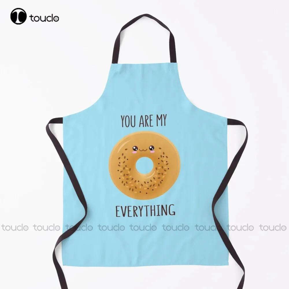 

My Everything Bagel Apron Artist Apron Garden Kitchen Customized Unisex Adult Apron Household Cleaning Apron