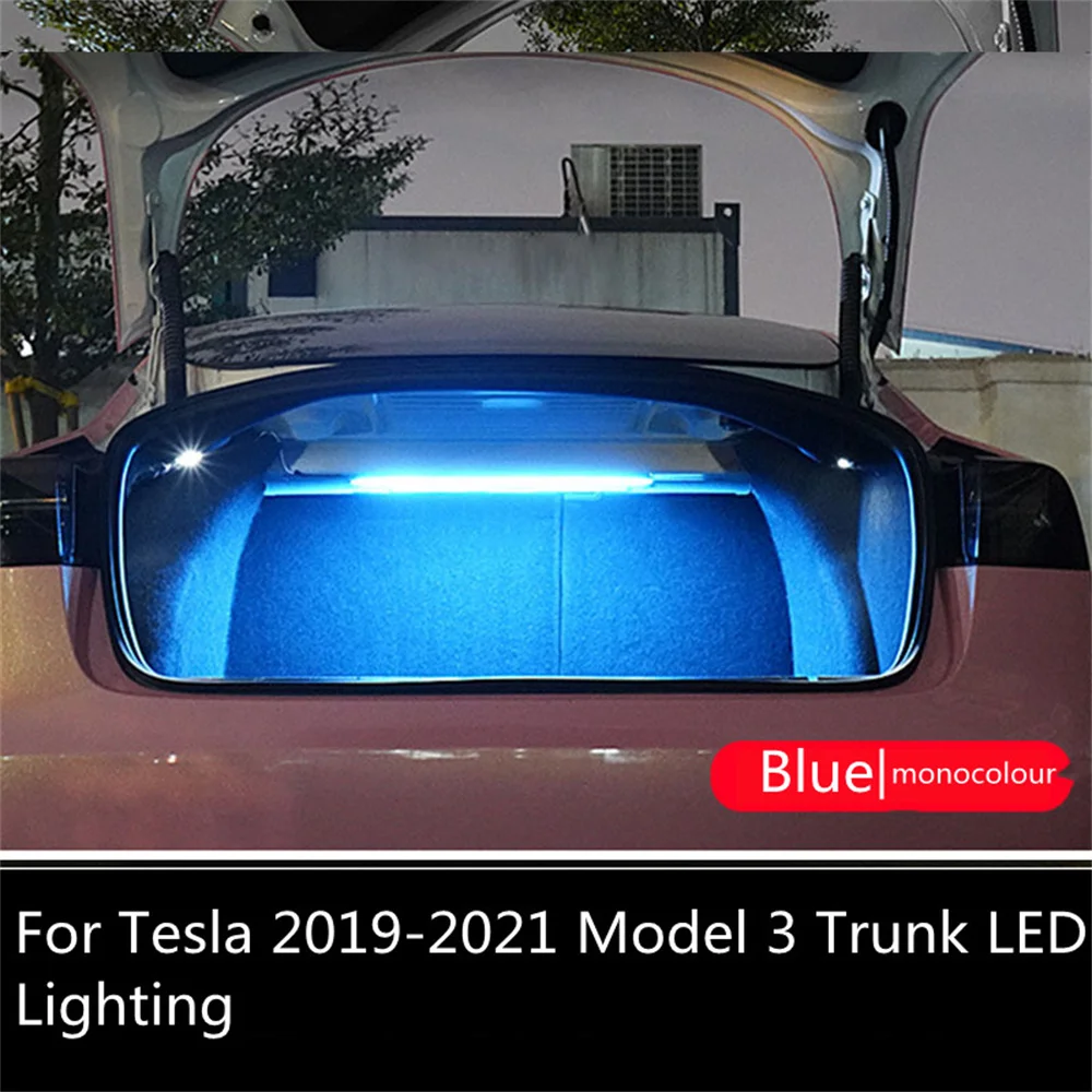 

12 V LED Lamp Car Interior Decoration For Tesla 2019-2022 Model 3 Car Front Trunk Light Interior Decorative Accessories