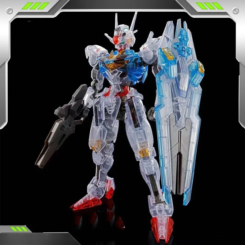 

Anime Mobile Suit Gundam The Witch From Mercury HG 1/144 XVX-016 Transparent Gundam AERIAL Assembly Model Action Toy Figures