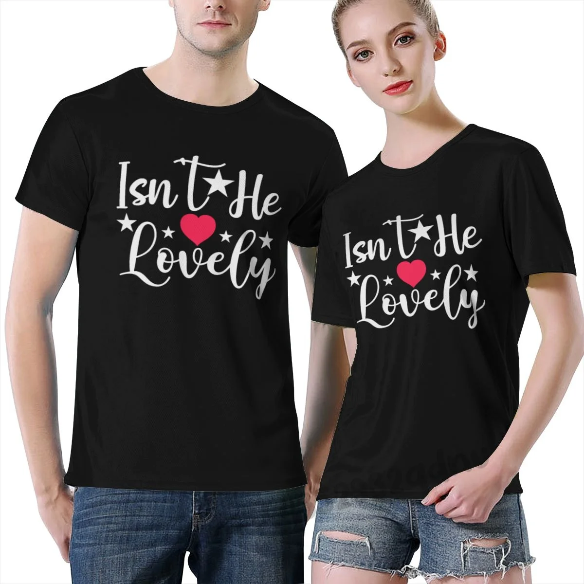 

Isn T He Lovely Men T-Shirt Black S