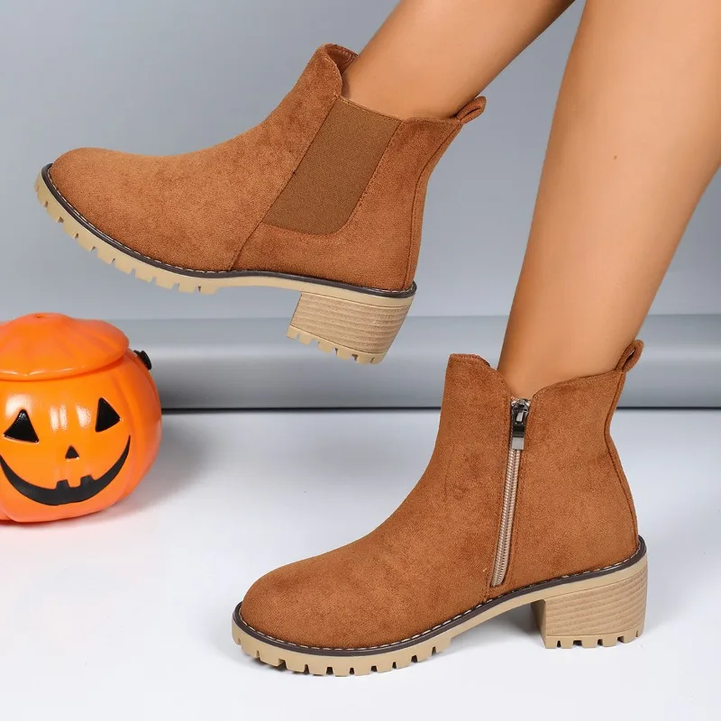 Женская обувь 2021 модные ботильоны на толстой подошве дизайнерские удобные