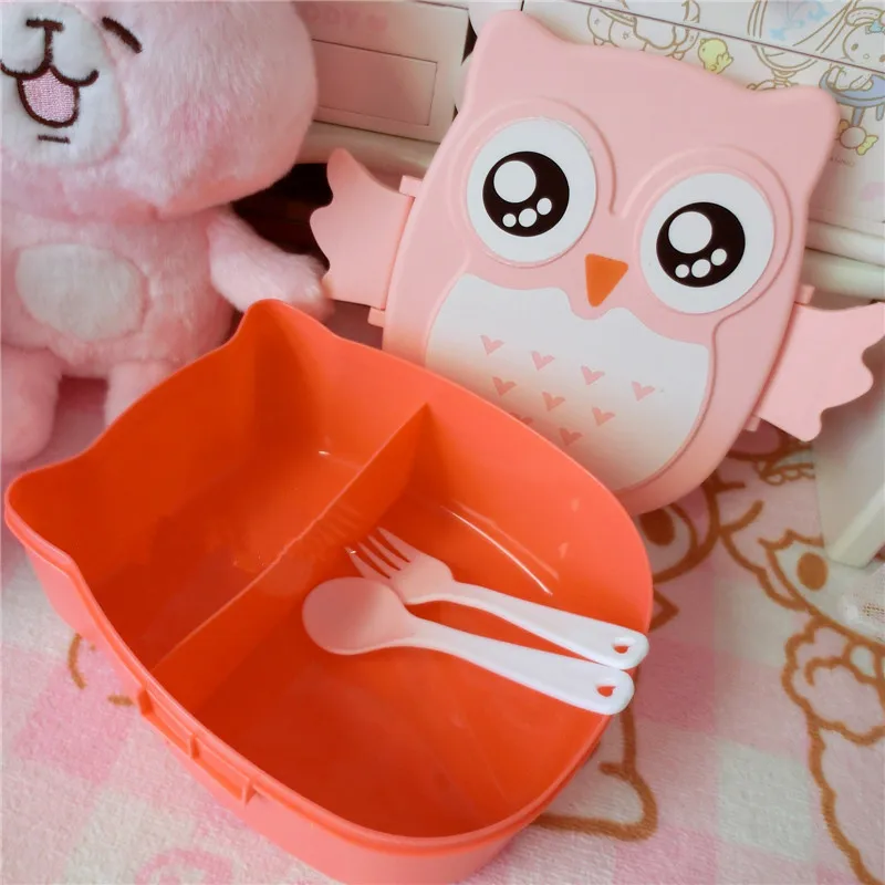 

Owl Lunch Box Bento Box Portable Food Container for School Kids Child Student Food Storage Box Portable Outdoor Picnic Boxes