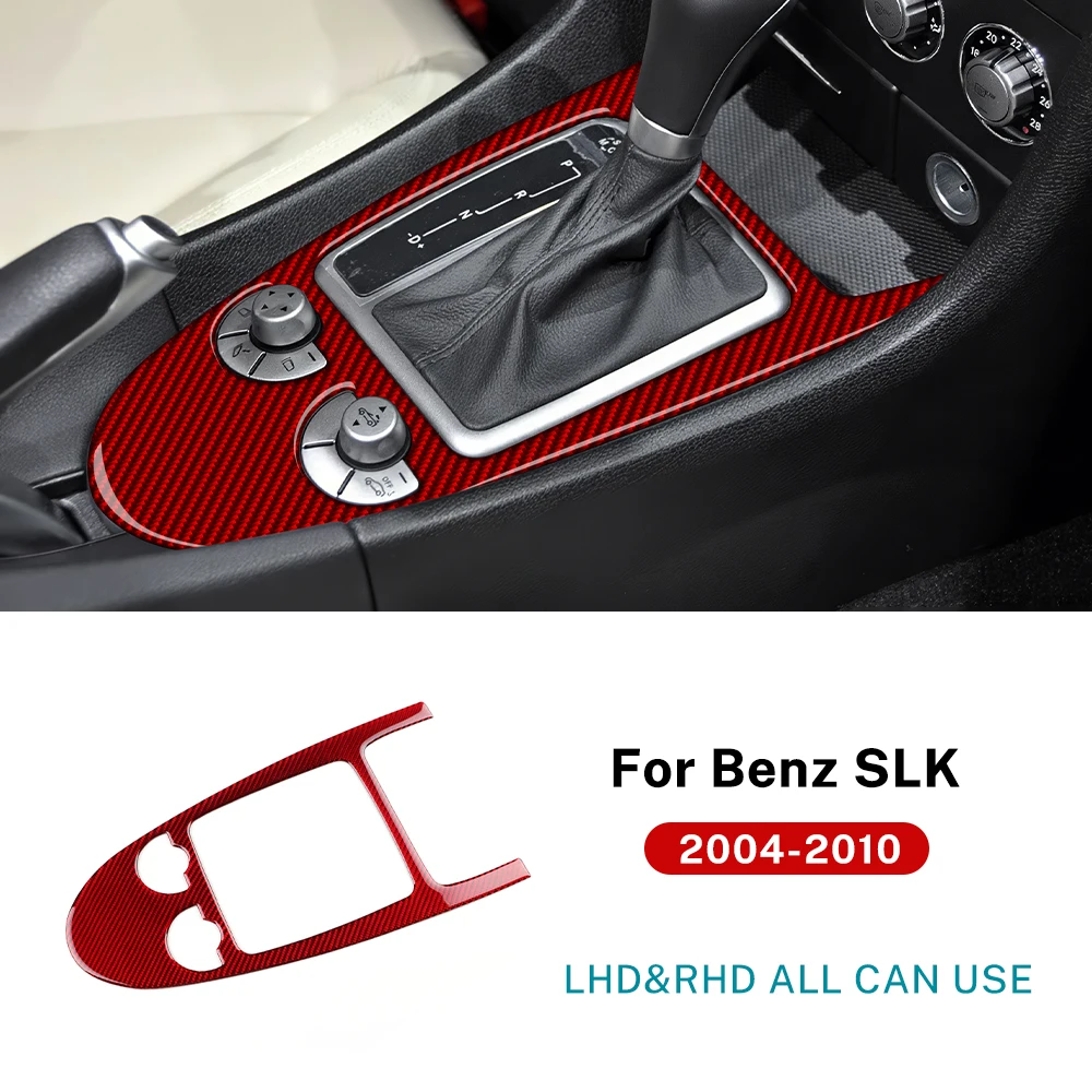 

Для Mercedes Benz SLK R171 2004 2005 2006 2007 2008 2009 2010 Автомобильная центральная накладка переключения передач из настоящего мягкого углеродного волокна, наклейка