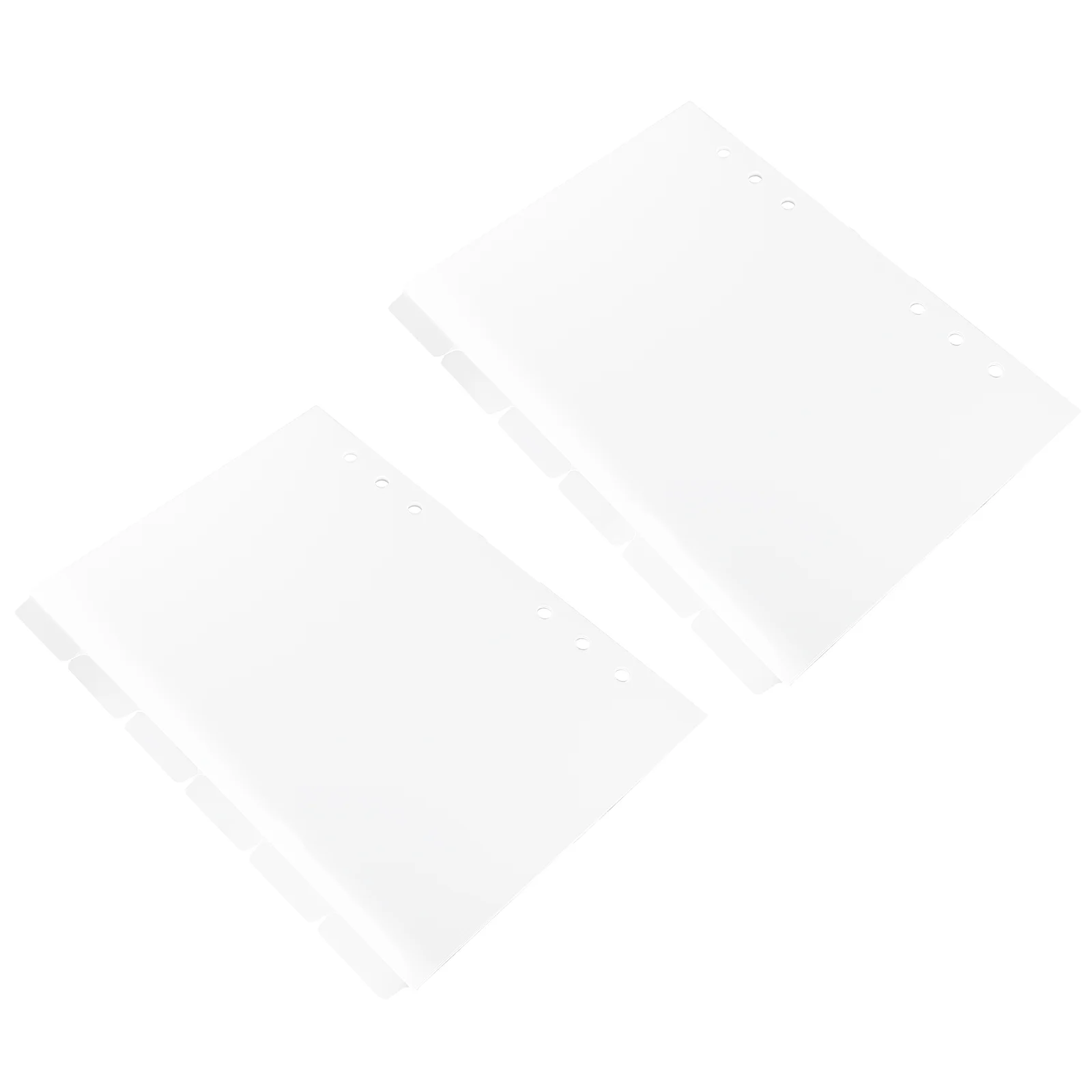 

2 Sets A5 Dividers Separator Page Translucent Index Tab Indexing Cards Splint Plastic Classified Label Office