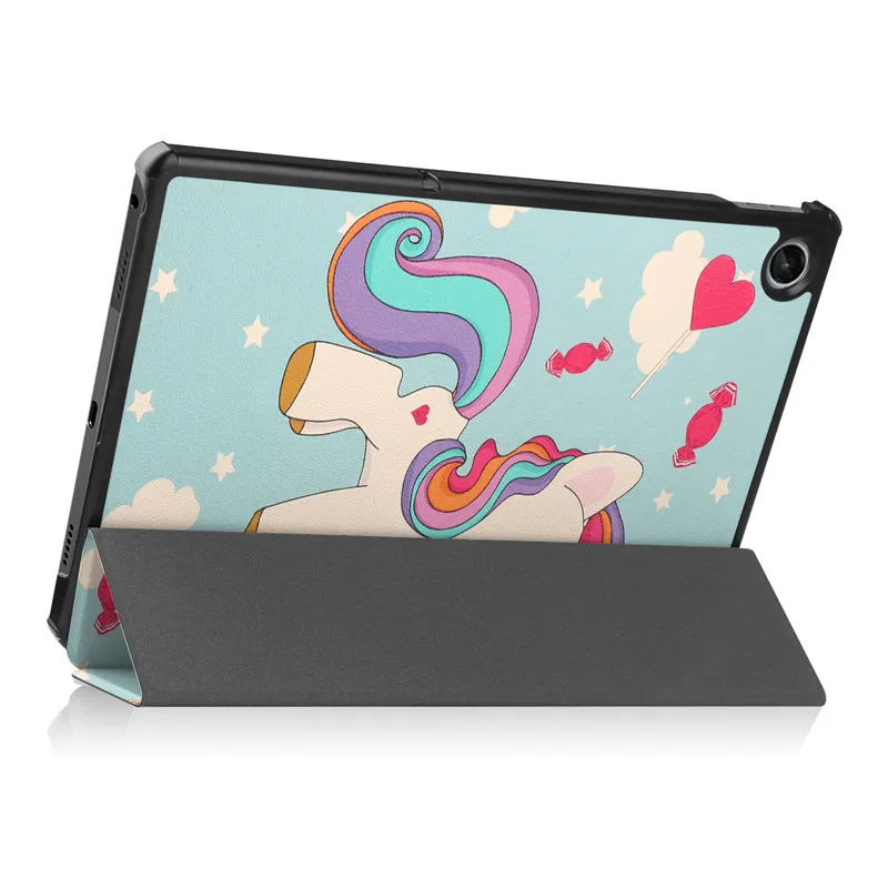 Tablet Case for Lenovo Tab M10 Plus 3rd Gen TB-125FU Cute Unicorn Painted Hard PC Back Cover