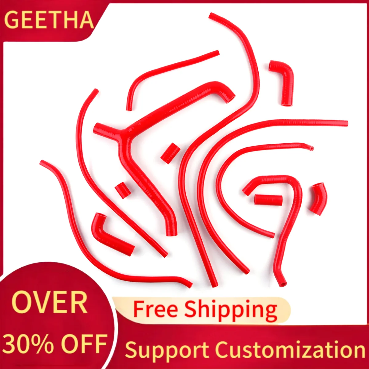 Для HONDA VTR 1000 SP1 SP2 2000-2006 силиконовый шланг охлаждающей жидкости радиатора 14 шт. 2001