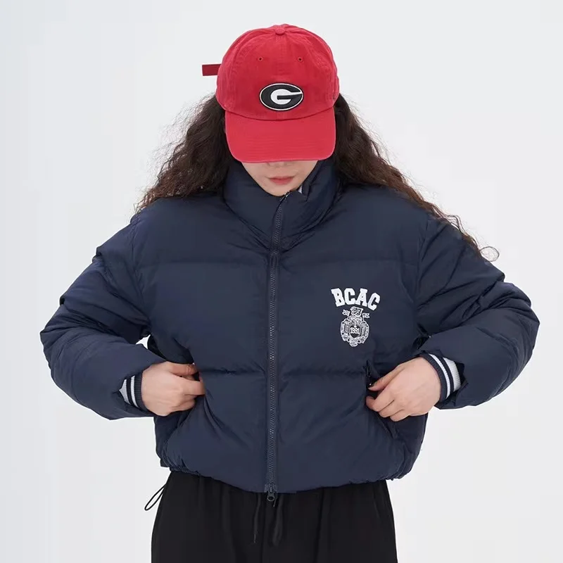 BADBLOOD The new winter model down jacket lettering embroidery loose casual short zipper jacket trend women's INS style