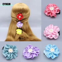 10 colors korean silk hair clips for girls hairpins cute spinki do wlosow hanfu barrettes kids hair accessories d03 1