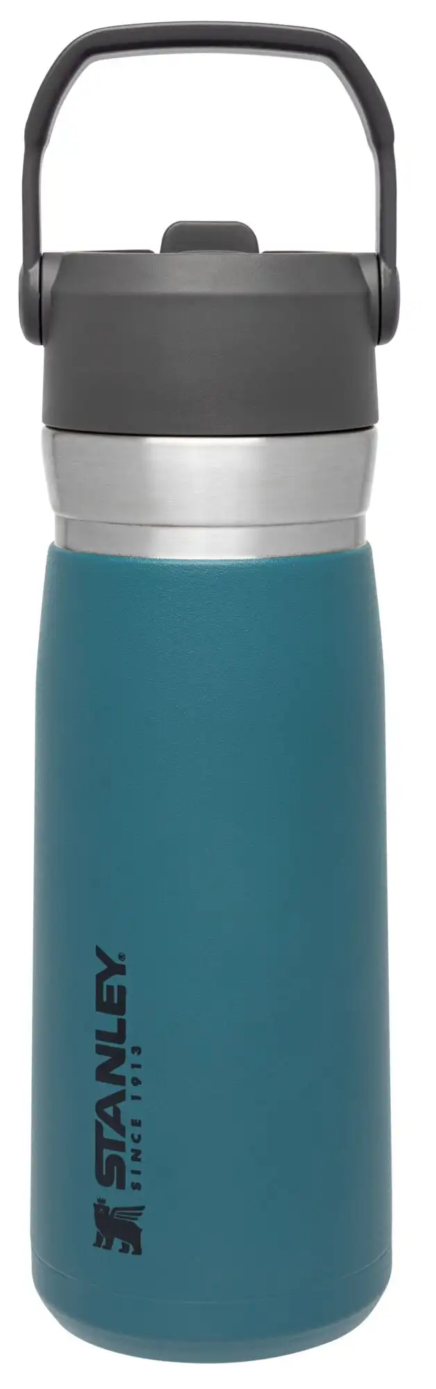 

oz Lagoon Blue and Gray Insulated Stainless Steel Water Bottle with Straw and Flip-Top Lid Foldable bottale Air up Protein shake