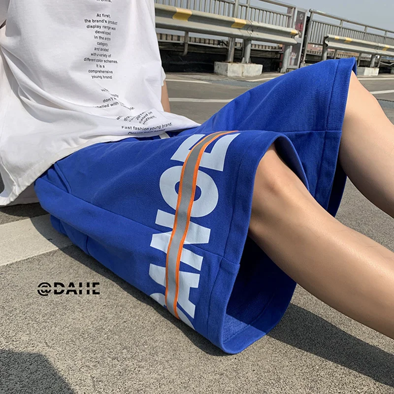 High quality Shorts Men's Summer American Basketball Loose Hip Hop Trend ins High Street Fashion Brand Sports Casual 5 Cent Medi