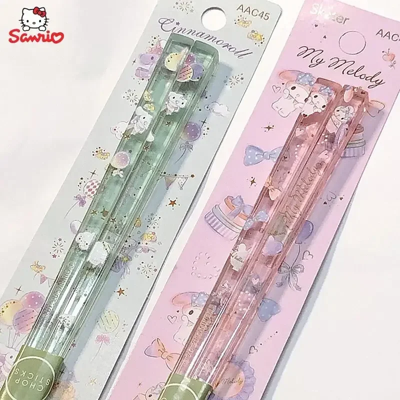 Оригинальные Хрустальные палочки для еды Cinnamoroll Melody аниме мультфильм Sanrio не