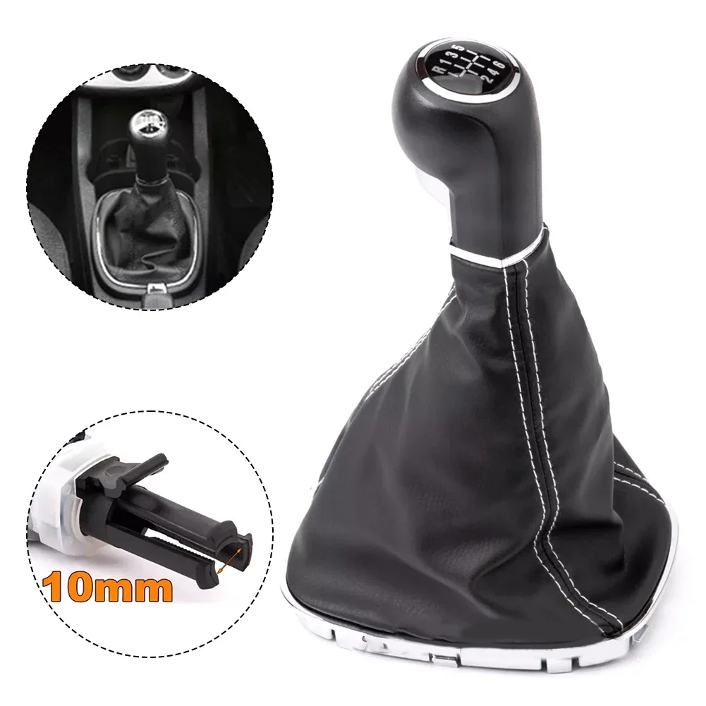 Для Opel Corsa D S07 2006-2014 кнопка переключения передач + манжета черная 6-скоростная