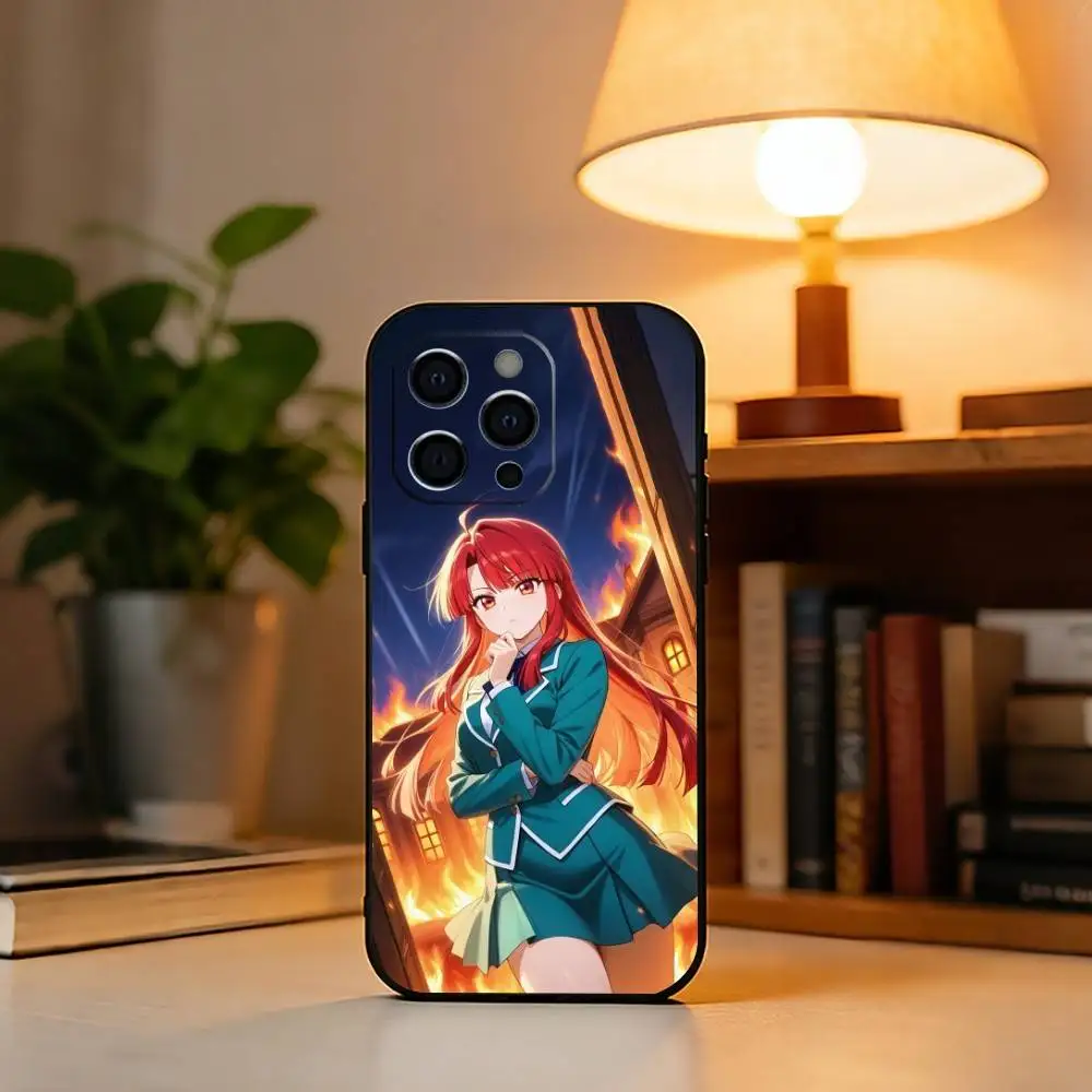 Фото Чехол для телефона F-Firebending A-Ayano K-Kannagi для iPhone 17, 16, 15, 14, 13, 12, 11 Plus, Pro Max и других моделей, мягкий черный чехол №4