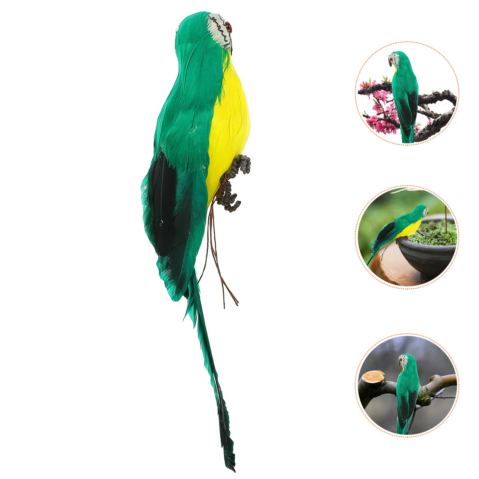 

Simulation Parrot Bird Decor Artificial Decoration Garden Tree Adornment