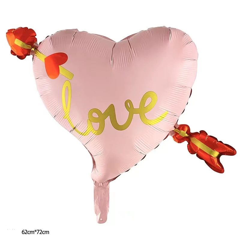 

2 шт., розовые воздушные шары в виде стрелы