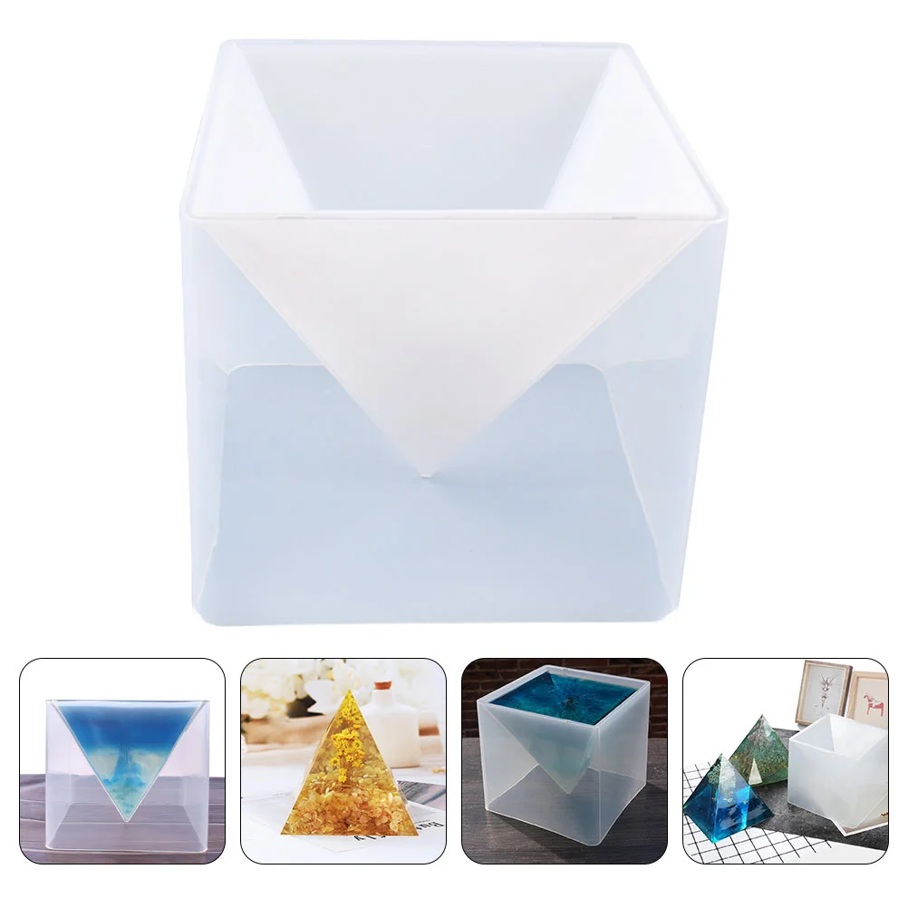 

1Pc Silicone Pyramid Shape Mold DIY Pyramid Mold Practical Mold for DIY