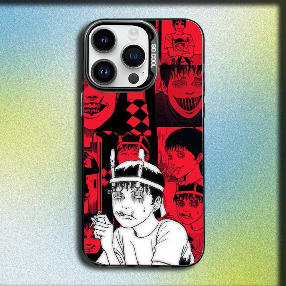 Фото Чехол для телефона J-Junji Tomie C-Comics Ito для iPhone 17, 16, 15, 14, 13, 12, 11, Pro, Max, Plus, E, SE4, Air, Mini, черный, IMD Box №4