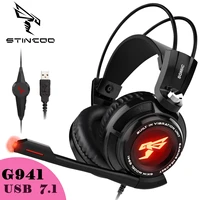 Somic Gaming Headset 7 1 Virtual Surround Sound Headphone with Microphone Stereo Headphones Vibrate for Computer Laptop G941