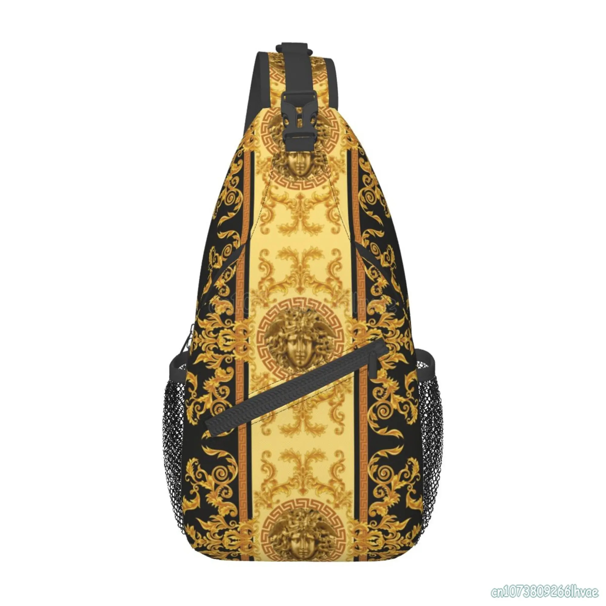 

Греческая мифология Золотая змея волосы Медуза слинг сумки для тренажерного зала путешествия Туризм модный нагрудный рюкзак через плечо рюкзак на плечо