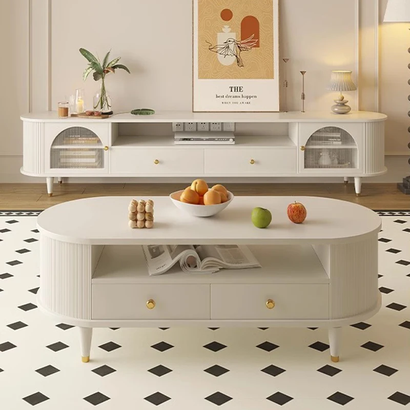 Стеллаж для шкафа Универсальный Белый стеллаж телевизора мебель в современном