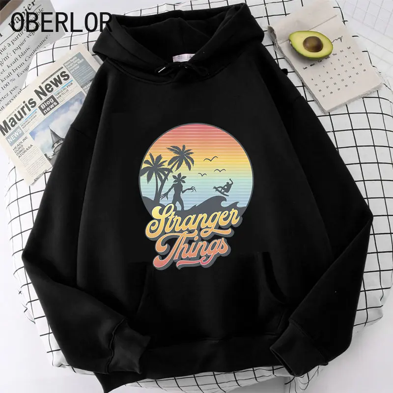 

2022 пуловер Женская толстовка мультяшный свитшот для подростков мальчиков девочек косплей костюм толстовки свитшоты очень странные вещи пр...