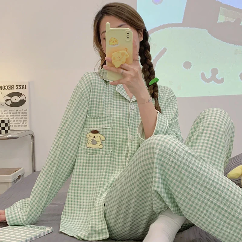 Новые пижамы Sanrio Hello Kitty новые брюки с длинными рукавами комплект из двух