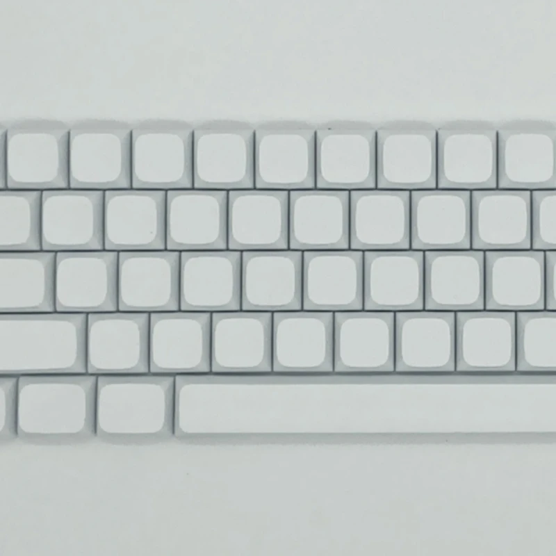 61 шт. XDA Not Letter PBT Белый пустой колпачок для механических клавиатур