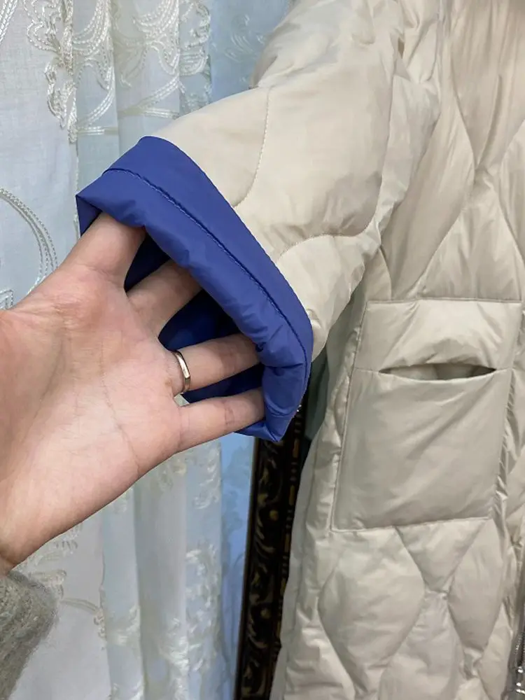 Women Long Down Jacket New Casual Style White Duck Down Jackets Autumn Winter Coats And Parkas Female Outwear