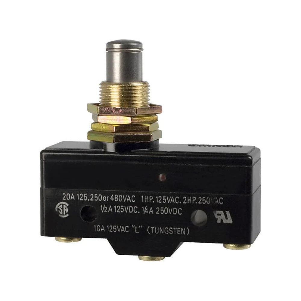 

Industrial Automation A-20GQ-B7-K Micro Switch, Plunger, SPDT, 20A, 500V